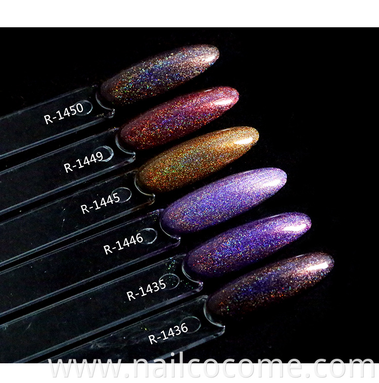 CCO high quality Wholesale OEM 22 colors Rainbow series UV Gel Nail Polish Bulk Nail Art